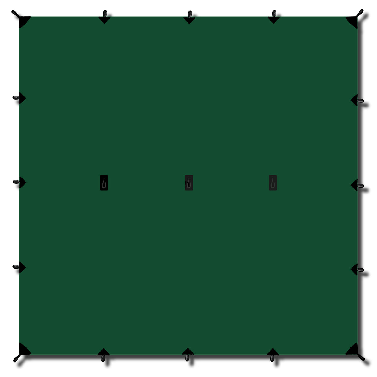Tarp / Gapahuk med 4 stk barduner og 4 stk plugger