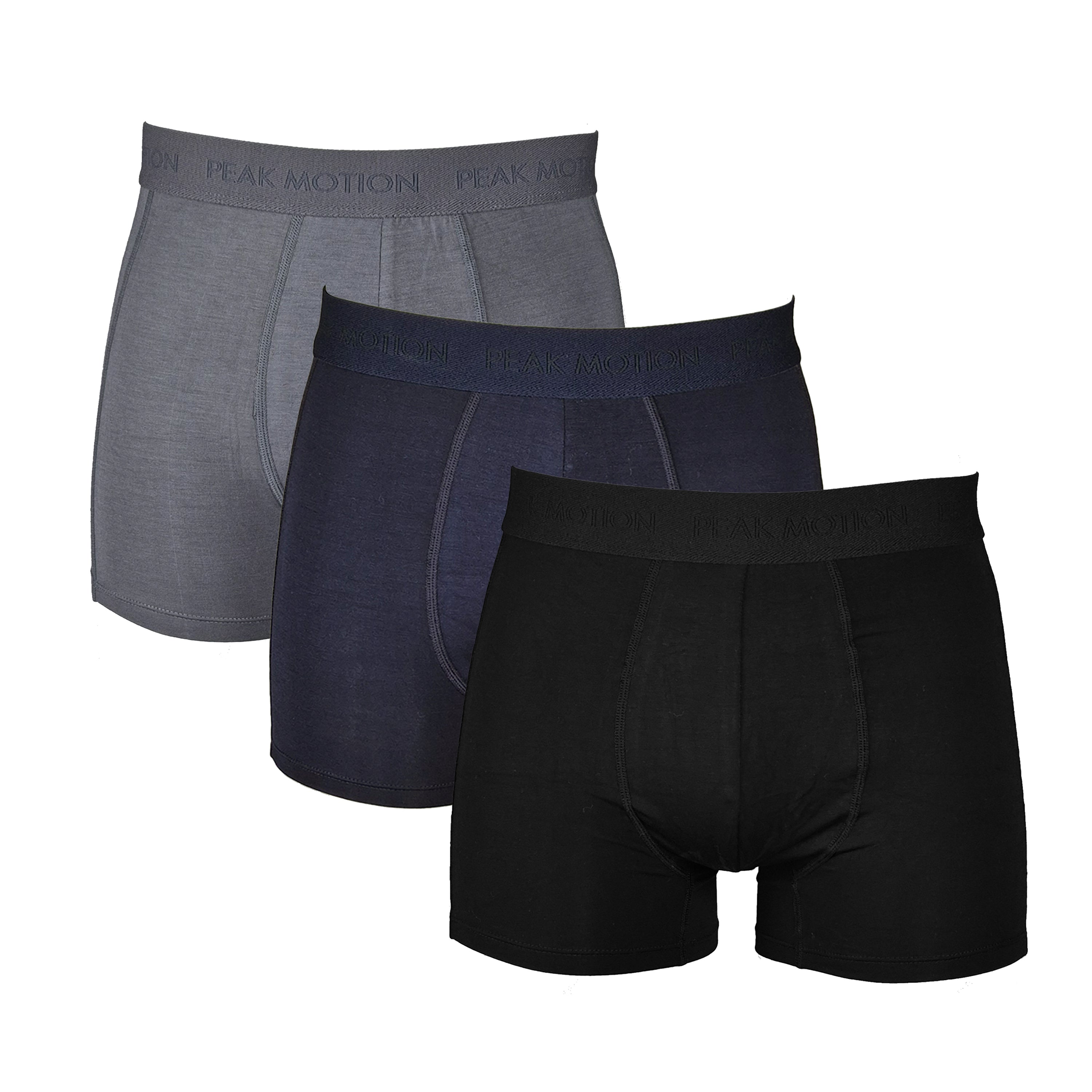 Peak Motion 3pk Supersoft Bamboo Boxer, Mens